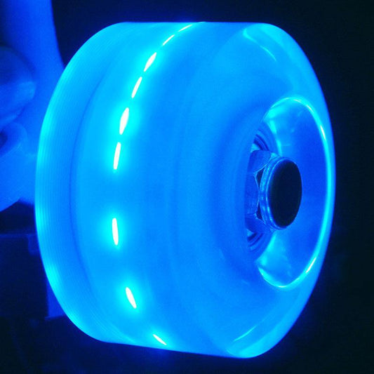 4 Pack Luminous Skate Wheels 85A with Bearings - Blue - IVYPHANT