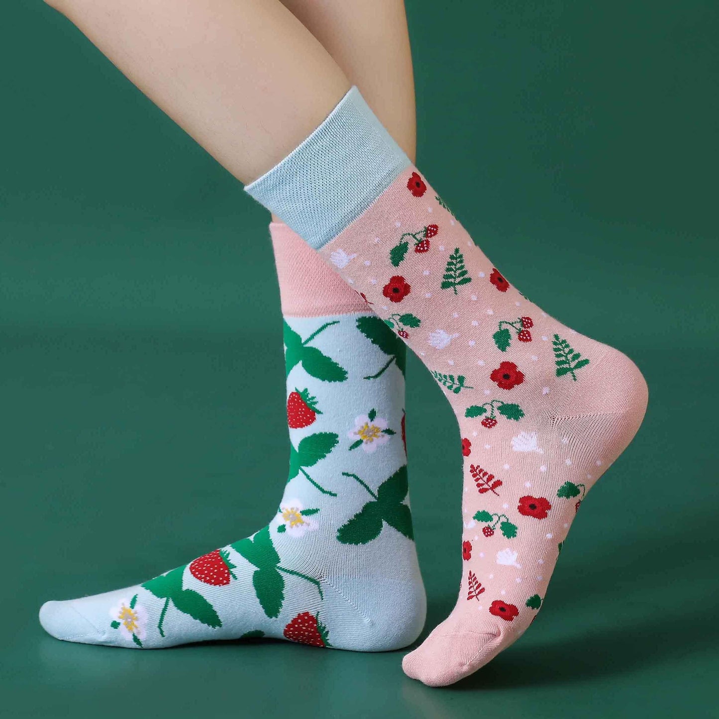 Fruit Print Novelty Socks - Berry - IVYPHANT