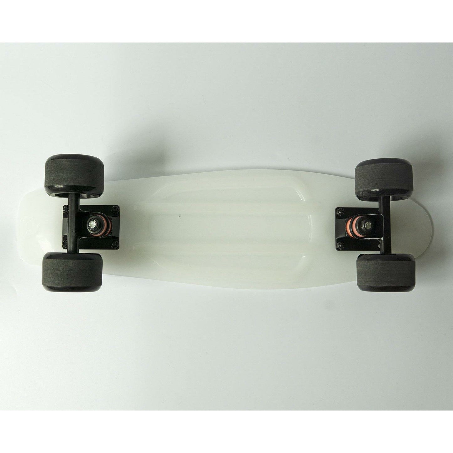 Retro Cruiser Skateboards - White deck with black wheels - IVYPHANT