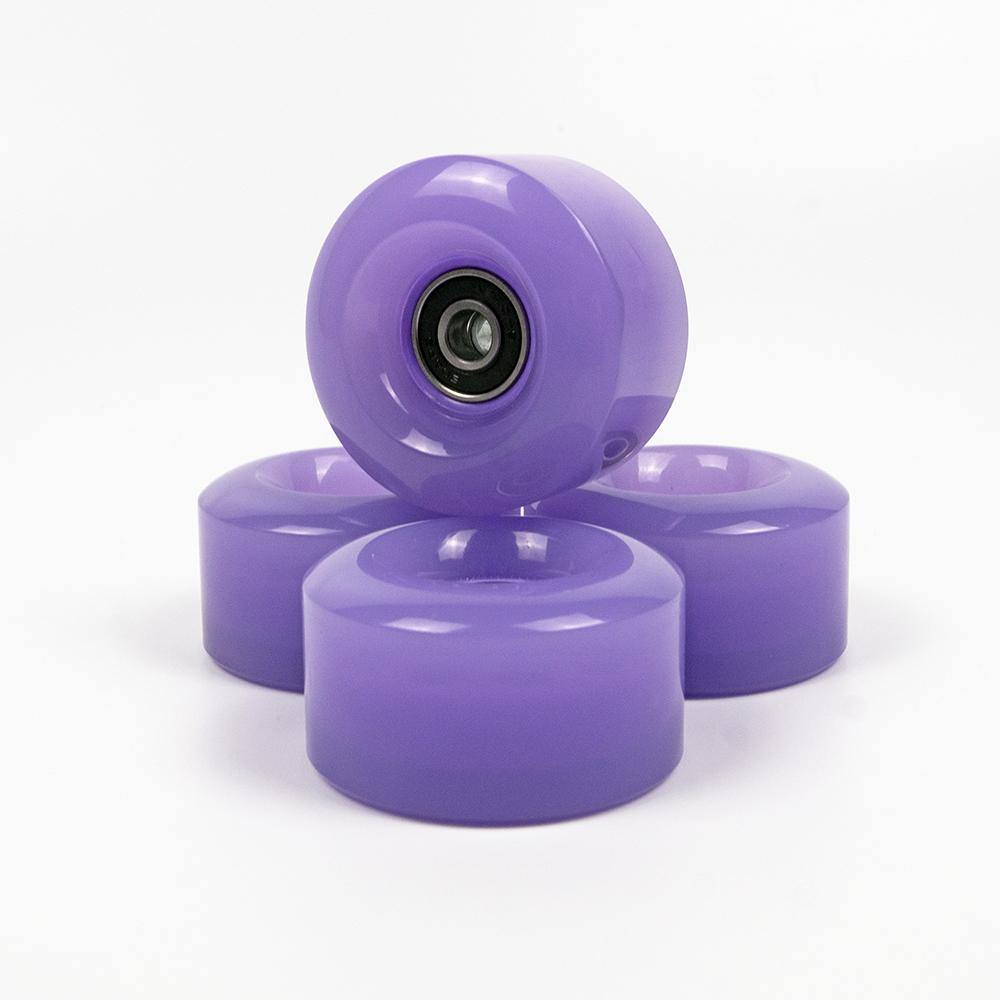 4 Pack Skate Wheels with Bearings - Violet Purple - IVYPHANT