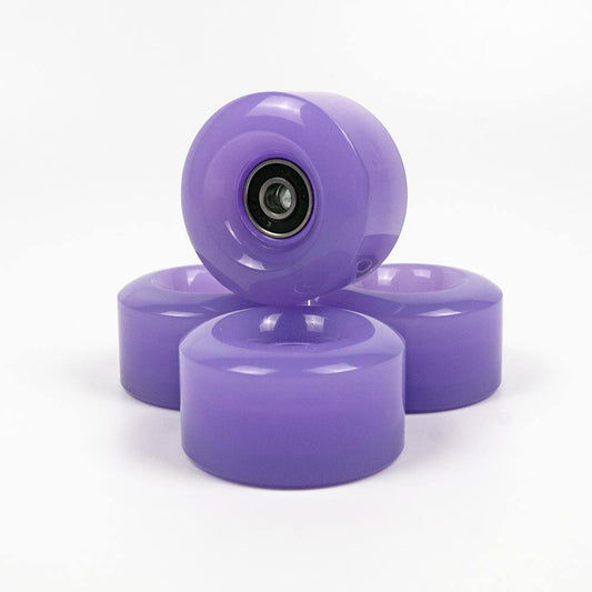 4 Pack Skate Wheels with Bearings - Violet Purple - IVYPHANT