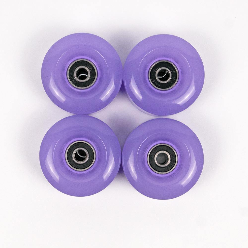 4 Pack Skate Wheels with Bearings - Violet Purple - IVYPHANT