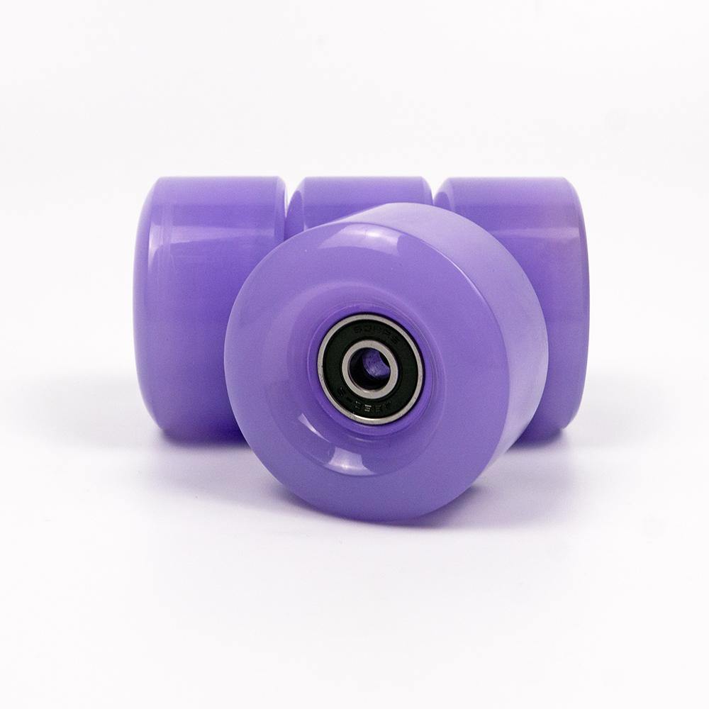 4 Pack Skate Wheels with Bearings - Violet Purple - IVYPHANT
