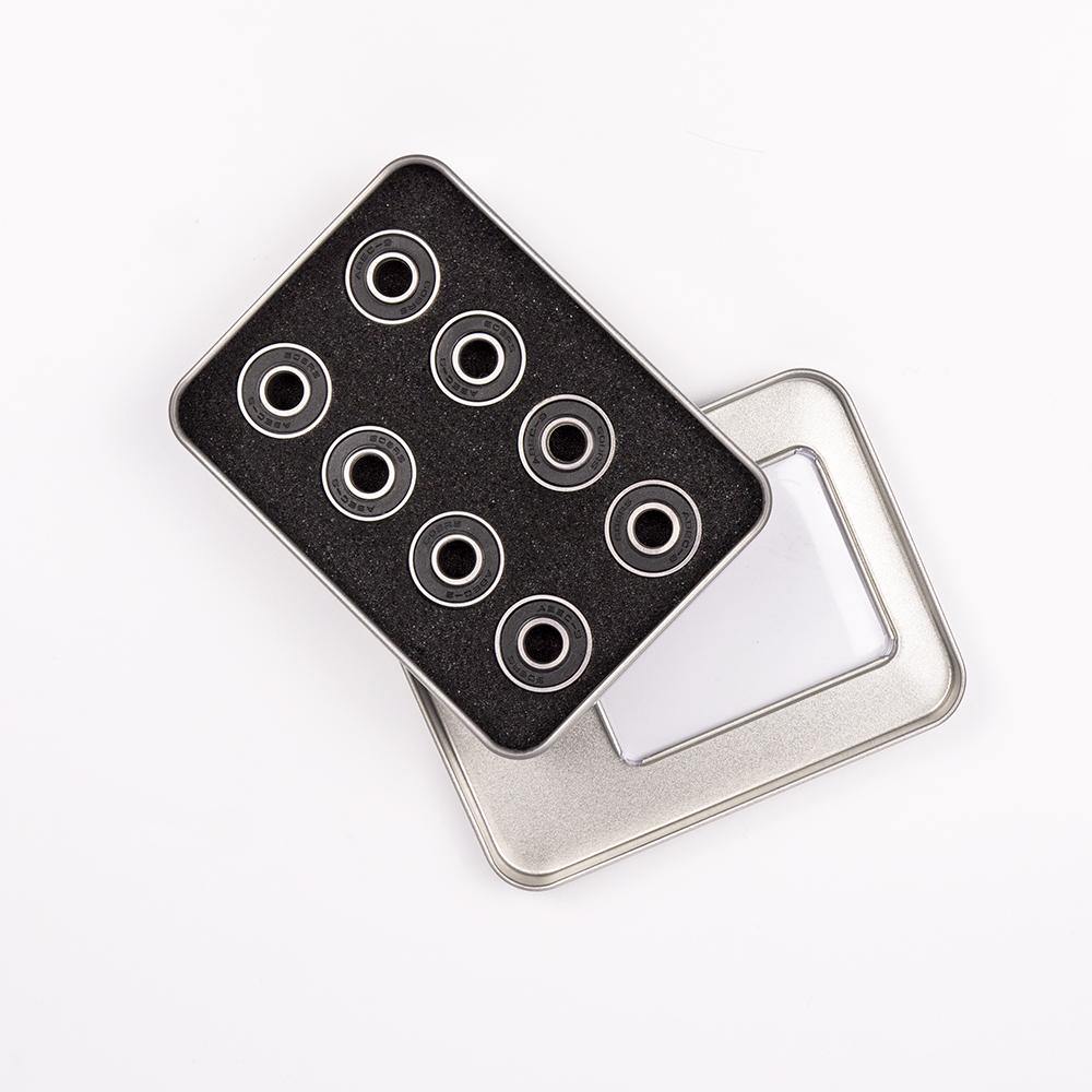 8 ABEC-9 608RS Skate Bearings - Black - IVYPHANT
