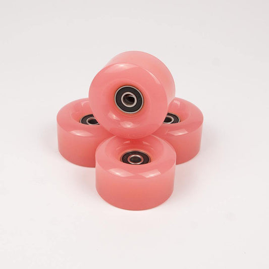 4 Pack Skate Wheels with Bearings - Watermelon Pink - IVYPHANT