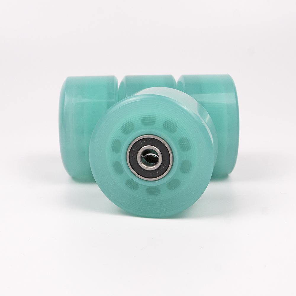 4 Pack Skate Wheels with Bearings - Turquoise - IVYPHANT