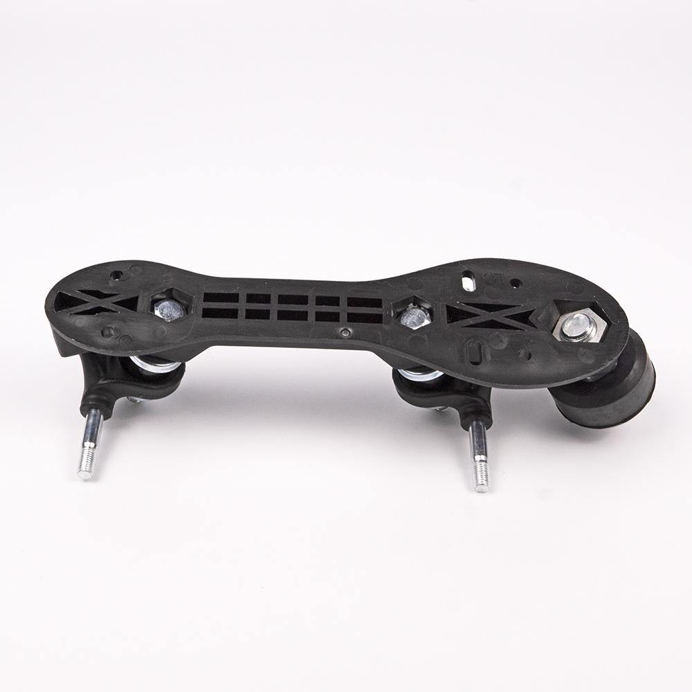 Quad Skate Nylon Plate Pair With Adjustable Stoppers - Black - IVYPHANT