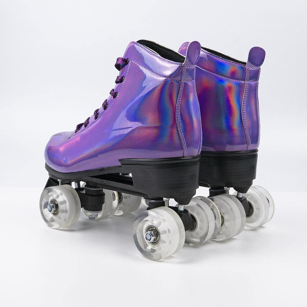Unisex Classic Boot Styles Adult Holographic Roller Skates - IVYPHANT