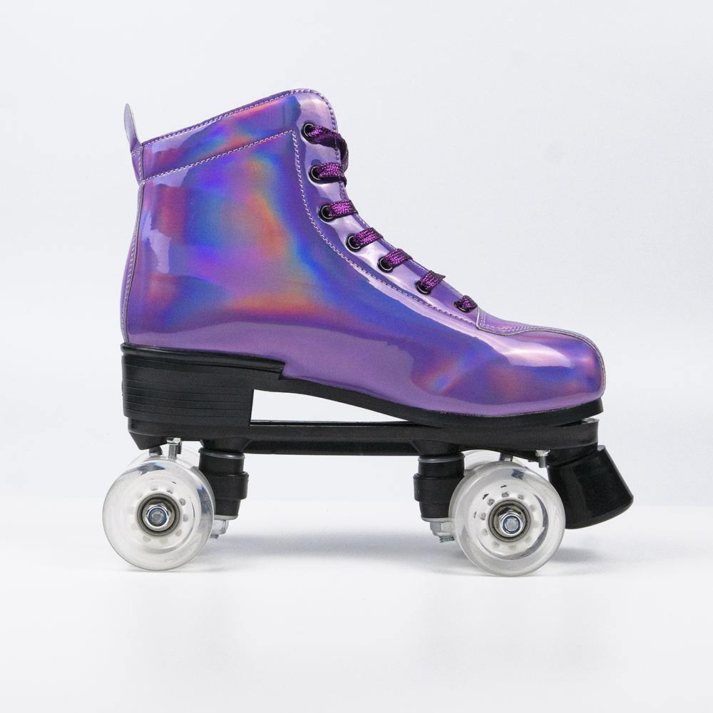 Unisex Classic Boot Styles Adult Holographic Roller Skates - IVYPHANT