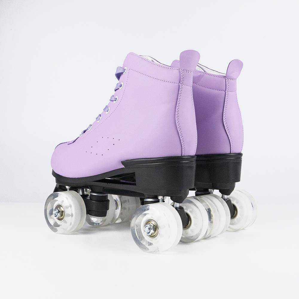 Unisex Classic Boot Styles Purple Roller Skates for Adults - Lavender - IVYPHANT