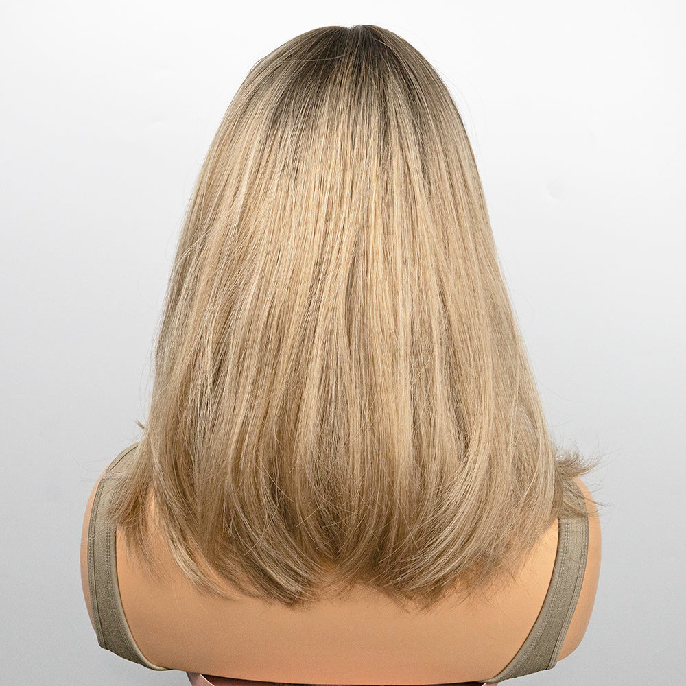 HARPER Ash Blonde Long Bob Wig - IVYPHANT