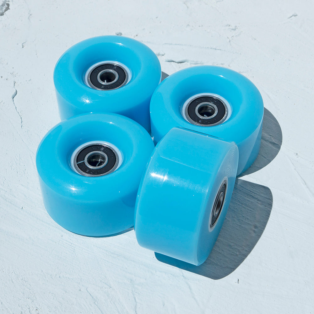 4 Pack Skate Wheels with Bearings - Blue - IVYPHANT