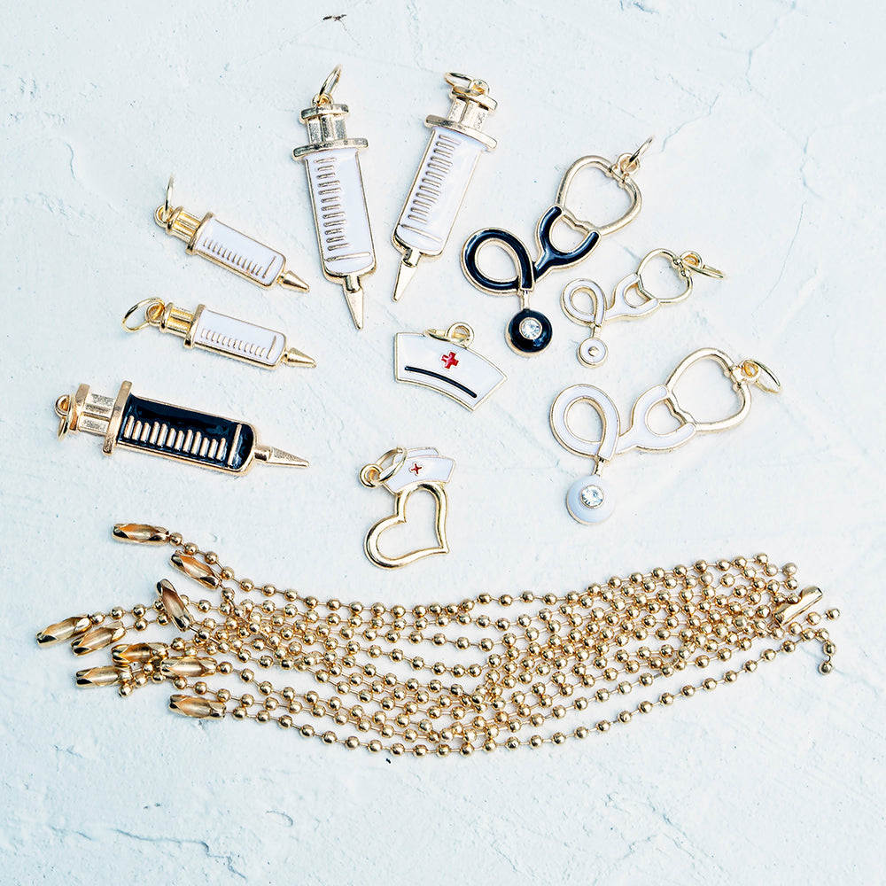 10 Pack RN Nursing Skate Shoelace Pendant Sets - IVYPHANT