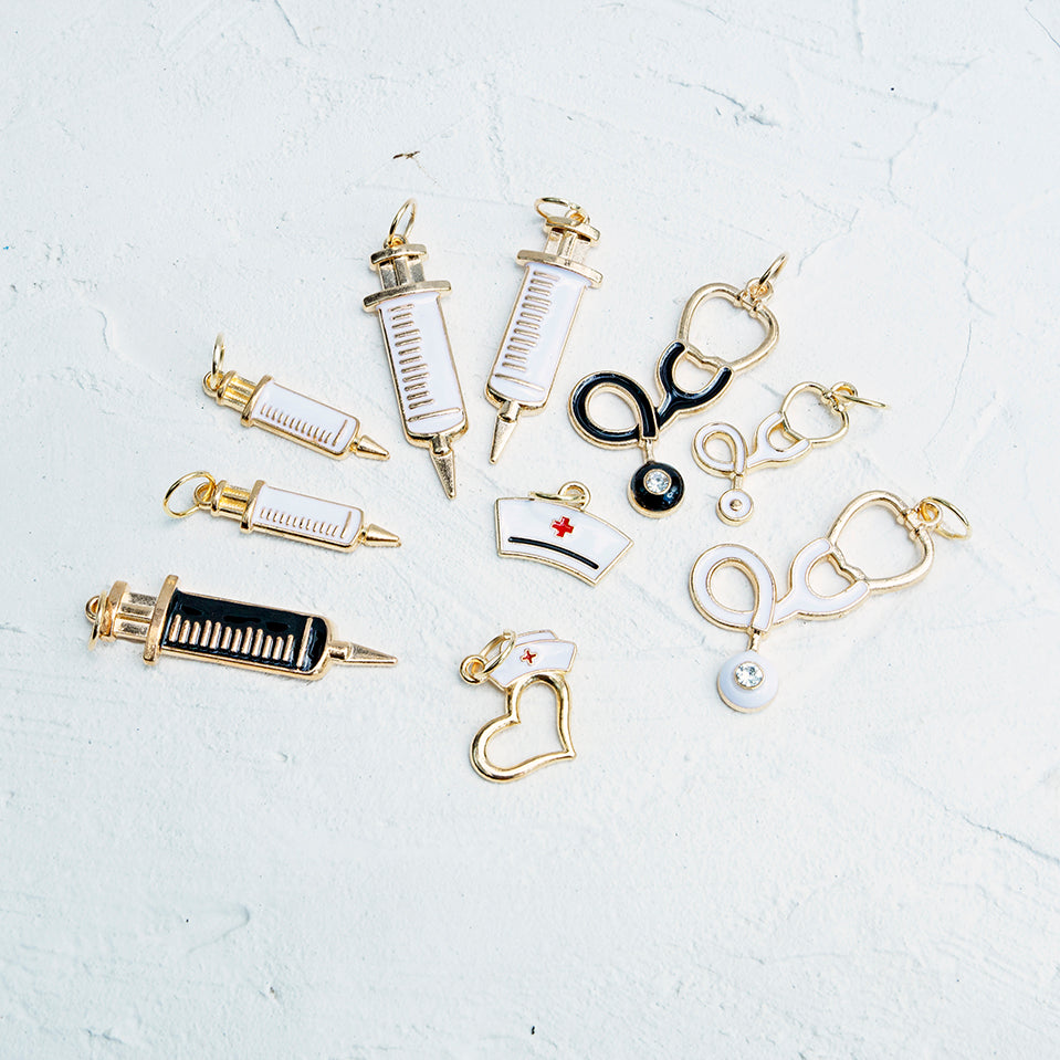 10 Pack RN Nursing Skate Shoelace Pendant Sets - IVYPHANT