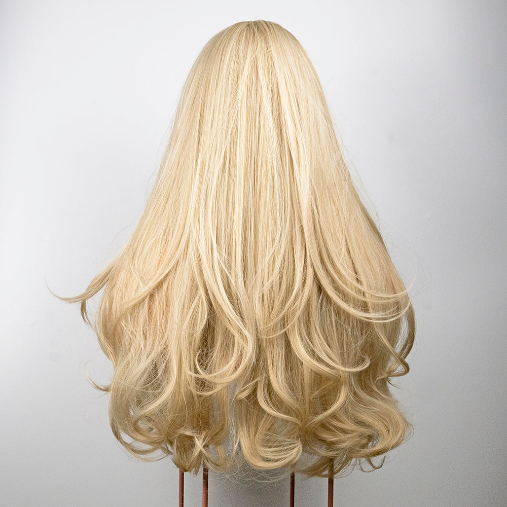 AVERY Milky Blonde Long Length Wavy Wig - IVYPHANT