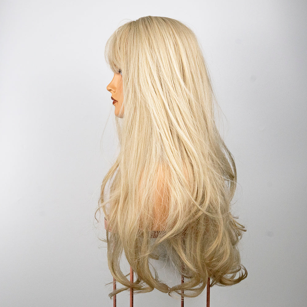 AVERY Milky Blonde Long Length Wavy Wig - IVYPHANT