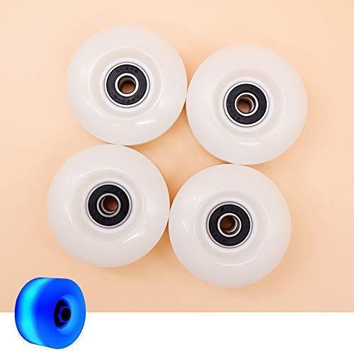 4 Pack Luminous Skate Wheels 85A with Bearings - Aurora Blue - IVYPHANT