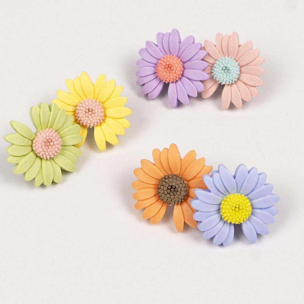 6 Pack Daisy Skate Shoelace Buckles - IVYPHANT