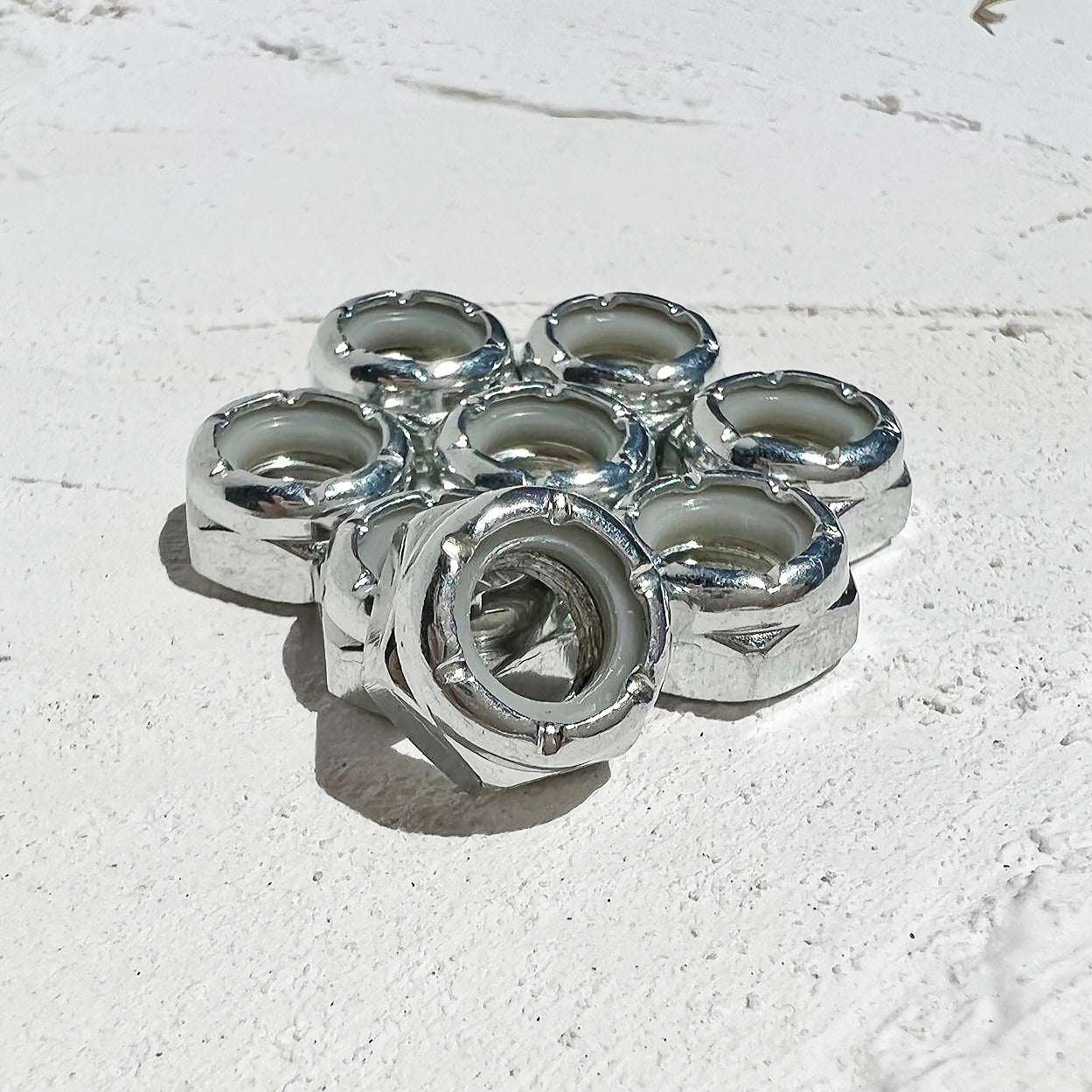 8 Pack Roller Skate Axle Nuts Lock Nuts - IVYPHANT