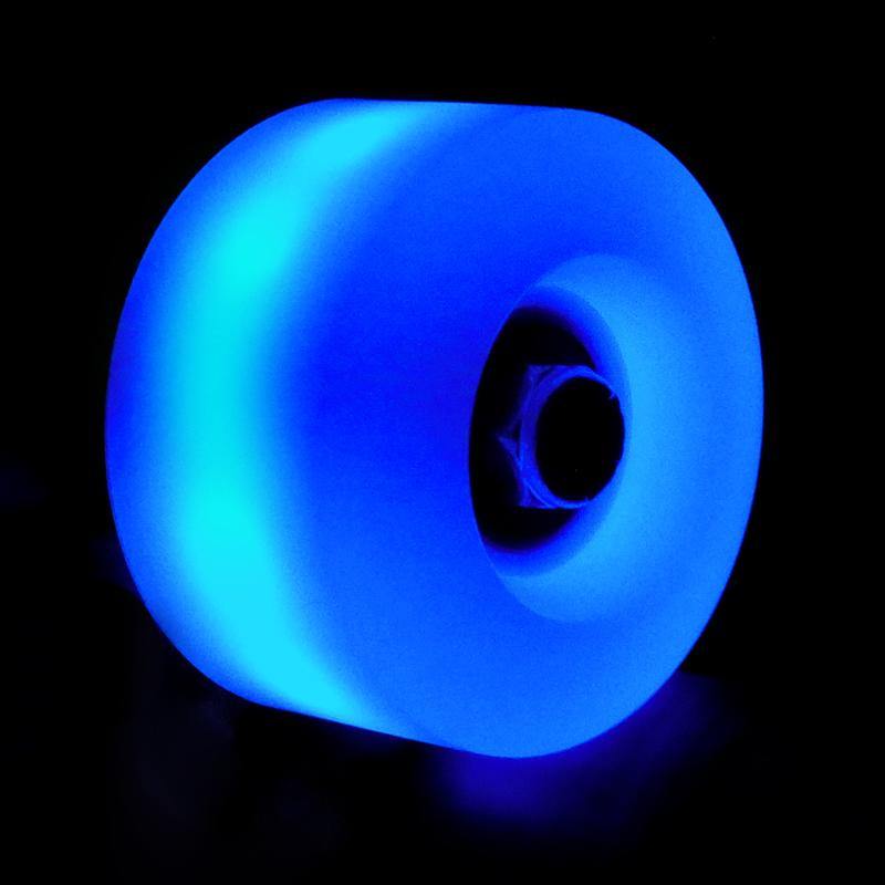 4 Pack Luminous Skate Wheels 85A with Bearings - Aurora Blue - IVYPHANT