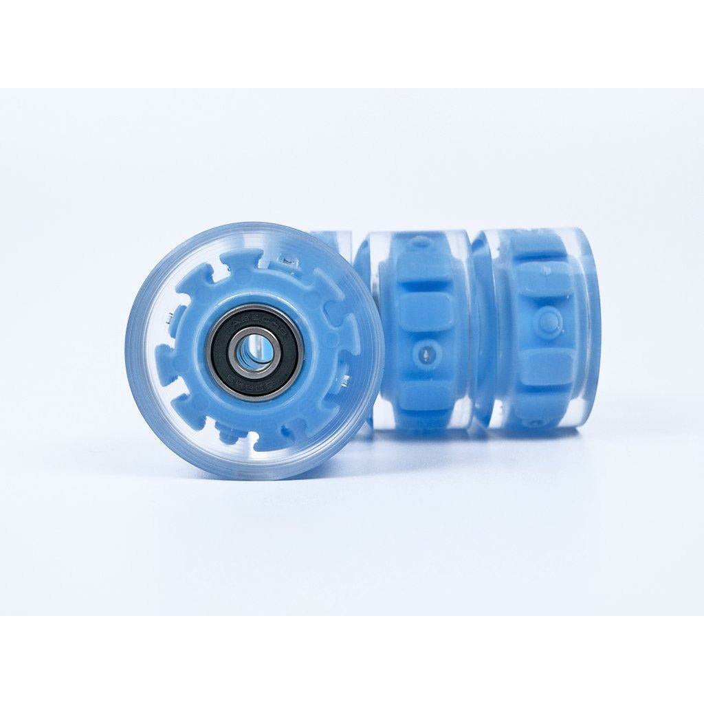 4 Pack Luminous Skate Wheels 85A with Bearings - Blue - IVYPHANT
