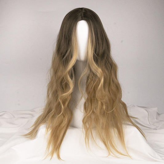 Ombre Brown to Blonde Long Beach Waves Wig - IVYPHANT