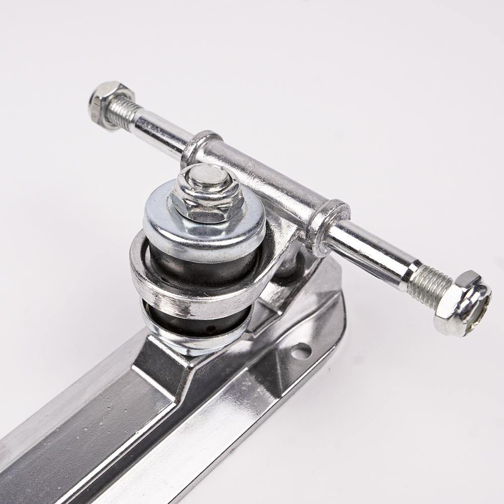 Quad Skate Plate Pair With Adjustable Stoppers - Silver - IVYPHANT