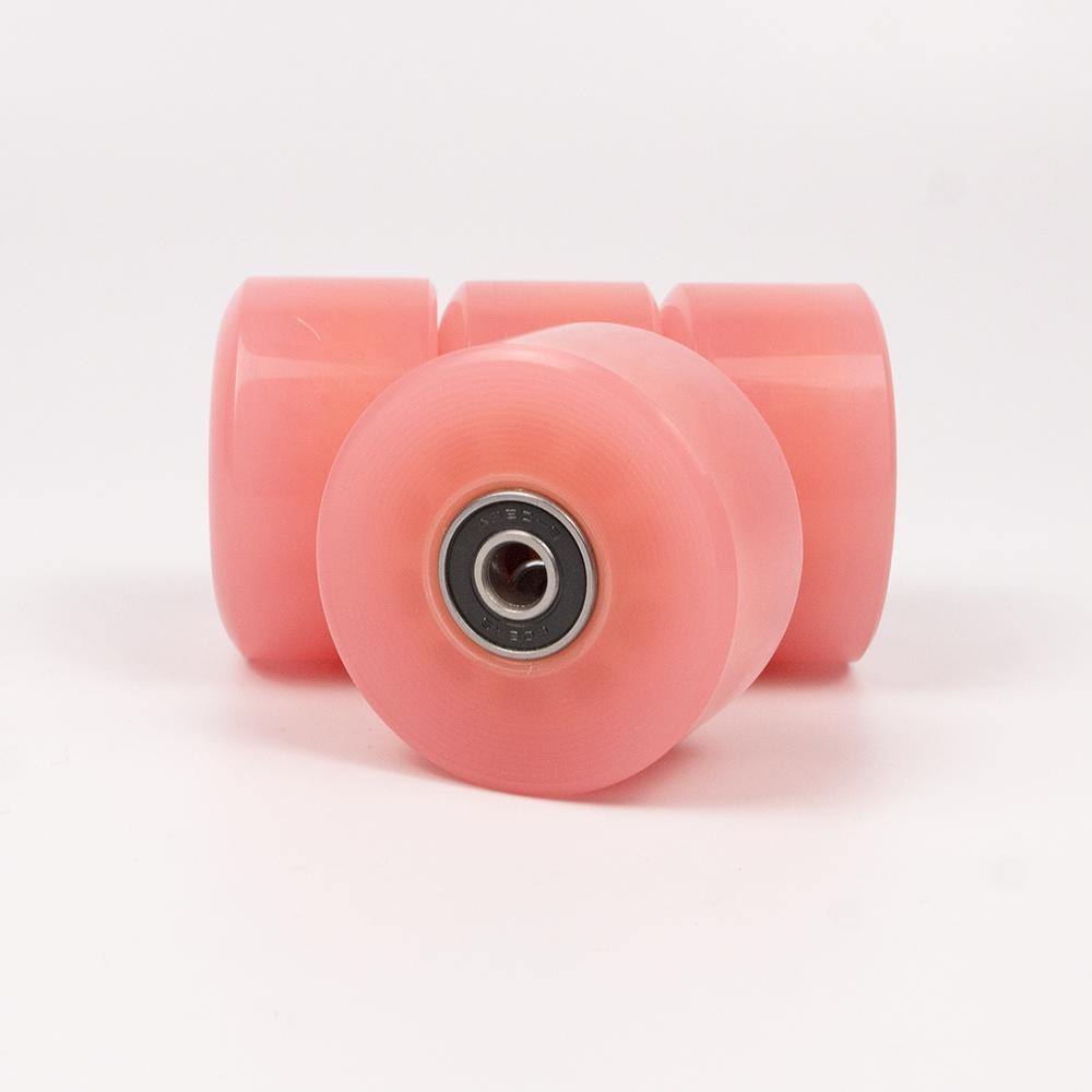4 Pack Skate Wheels with Bearings - Watermelon Pink - IVYPHANT