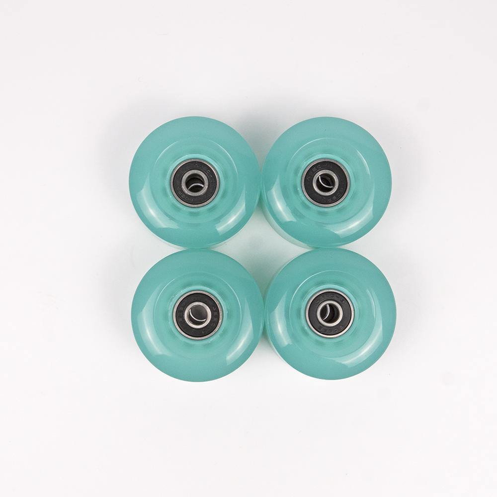 4 Pack Skate Wheels with Bearings - Turquoise - IVYPHANT