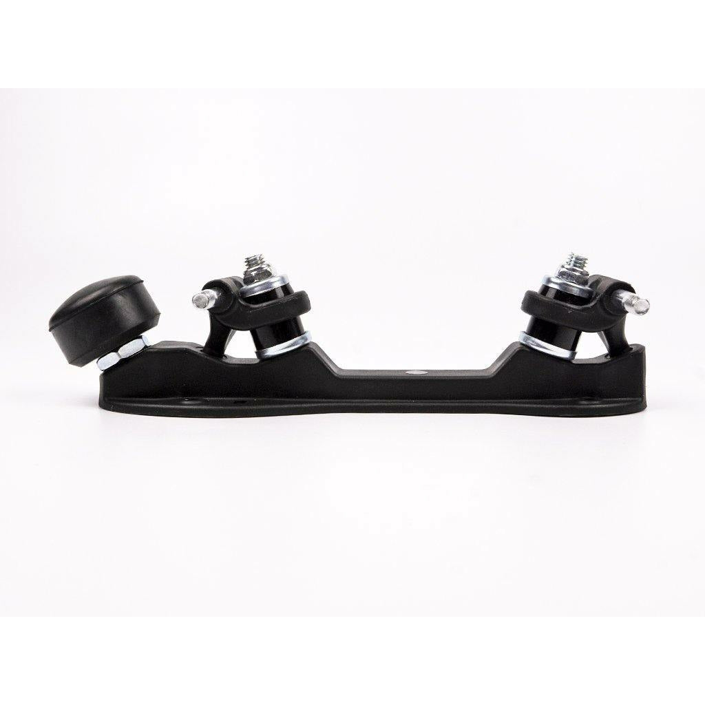 Quad Skate Nylon Plate Pair With Adjustable Stoppers - Black - IVYPHANT