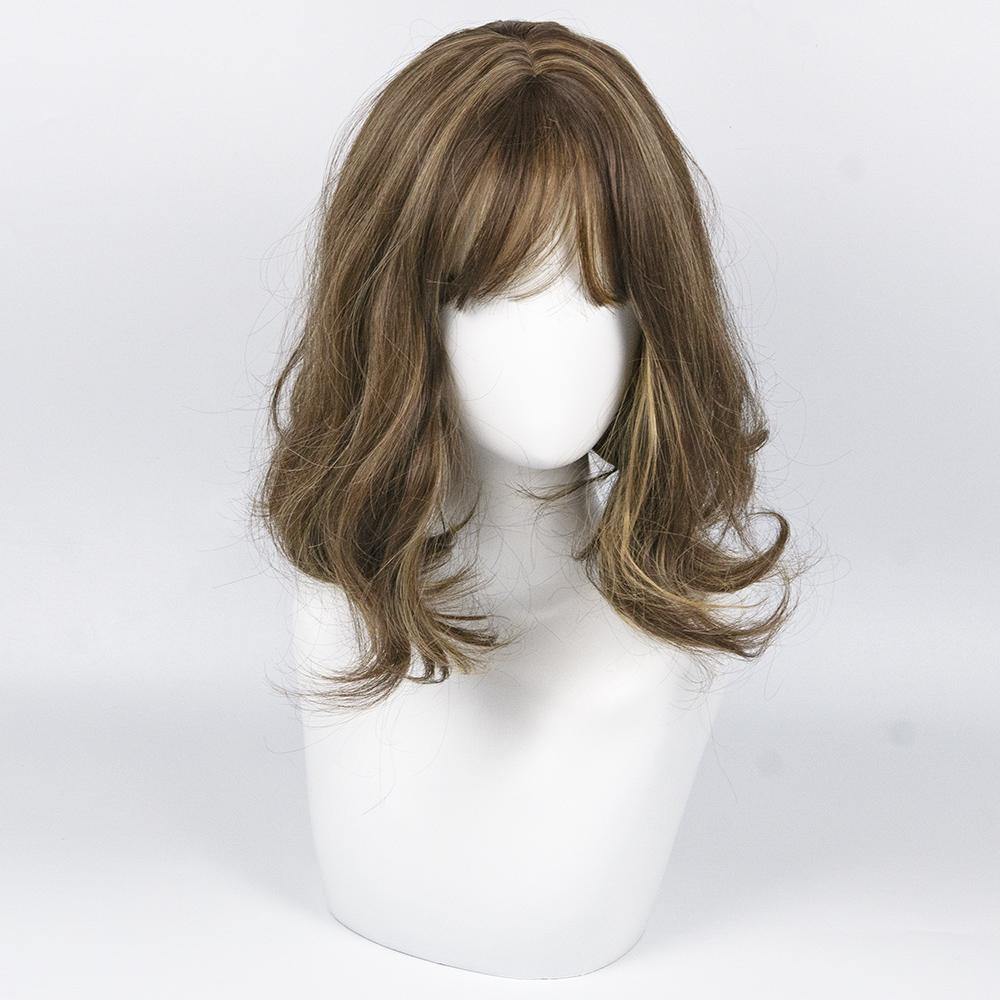 brunette wig with blonde highlights - IVYPHANT