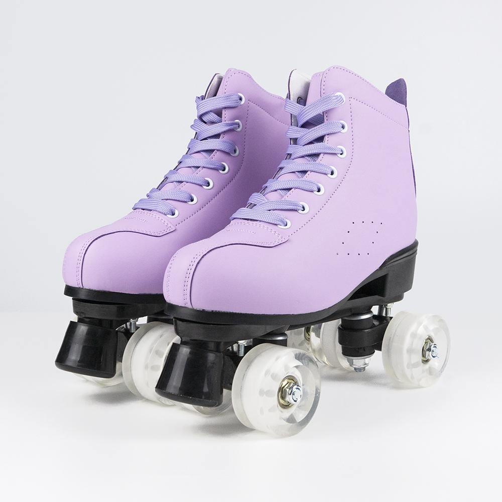 Unisex Classic Boot Styles Purple Roller Skates for Adults - Lavender - IVYPHANT