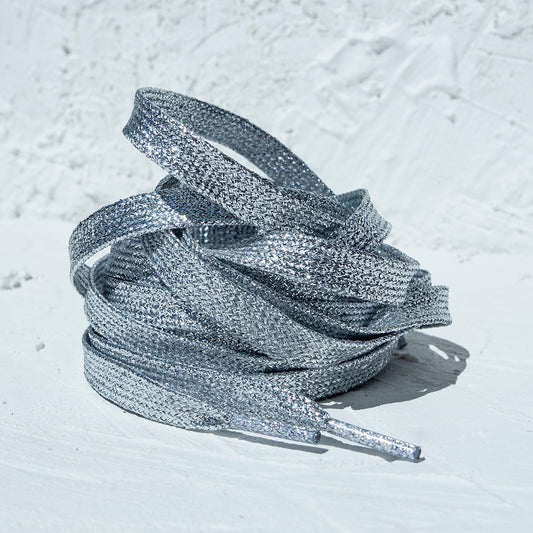 Skate Laces - Metallic Silver - IVYPHANT