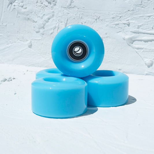 4 Pack Skate Wheels with Bearings - Blue - IVYPHANT