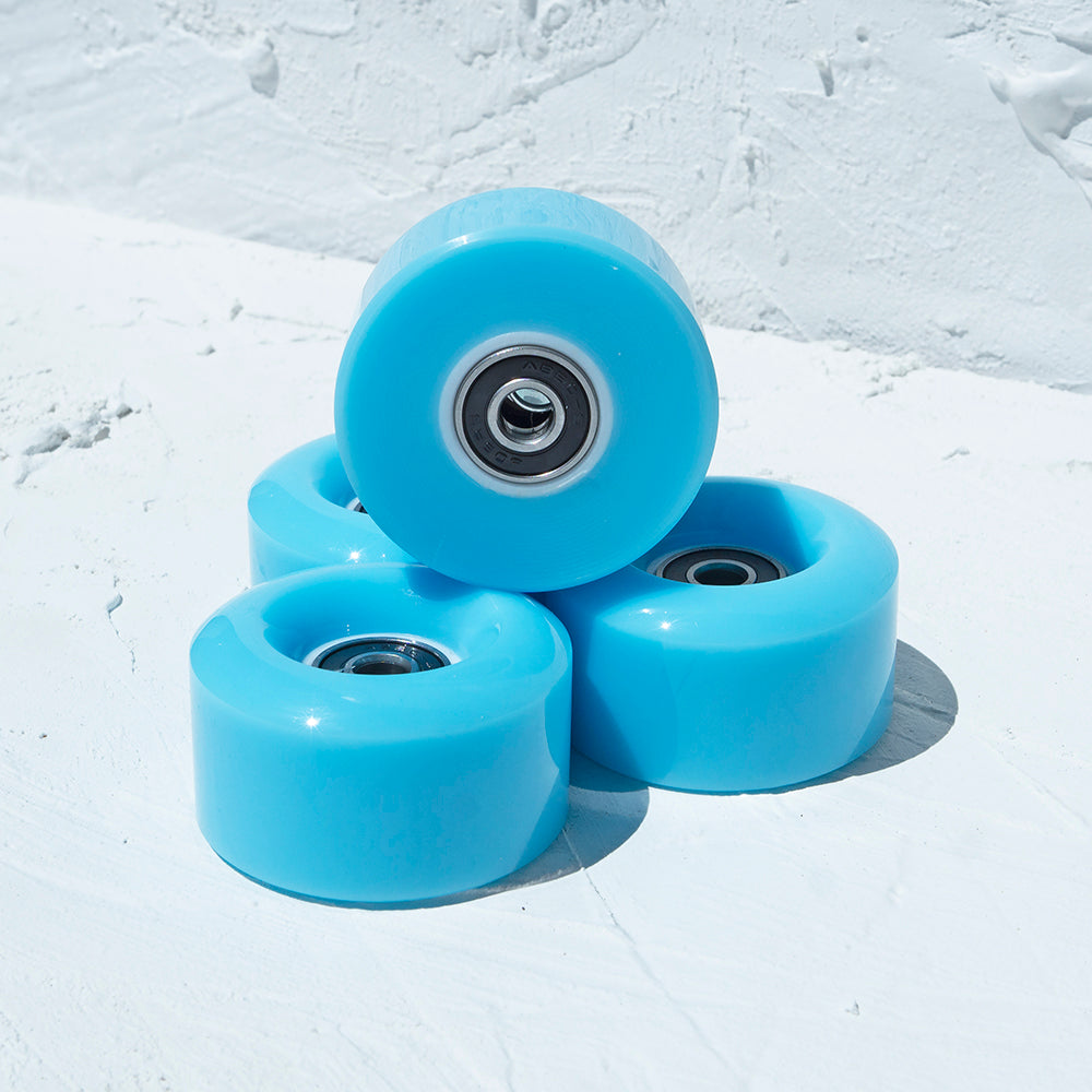 4 Pack Skate Wheels with Bearings - Blue - IVYPHANT