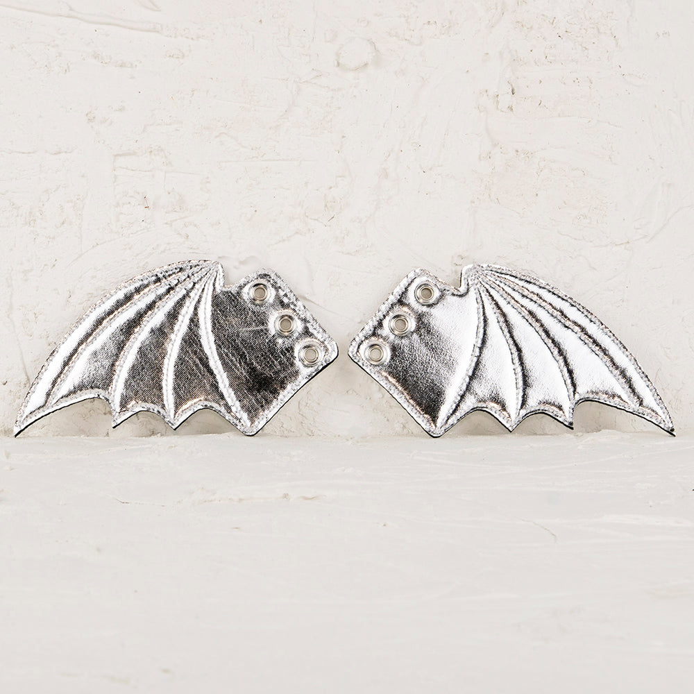Roller Skates Bat Wings - Silver - IVYPHANT