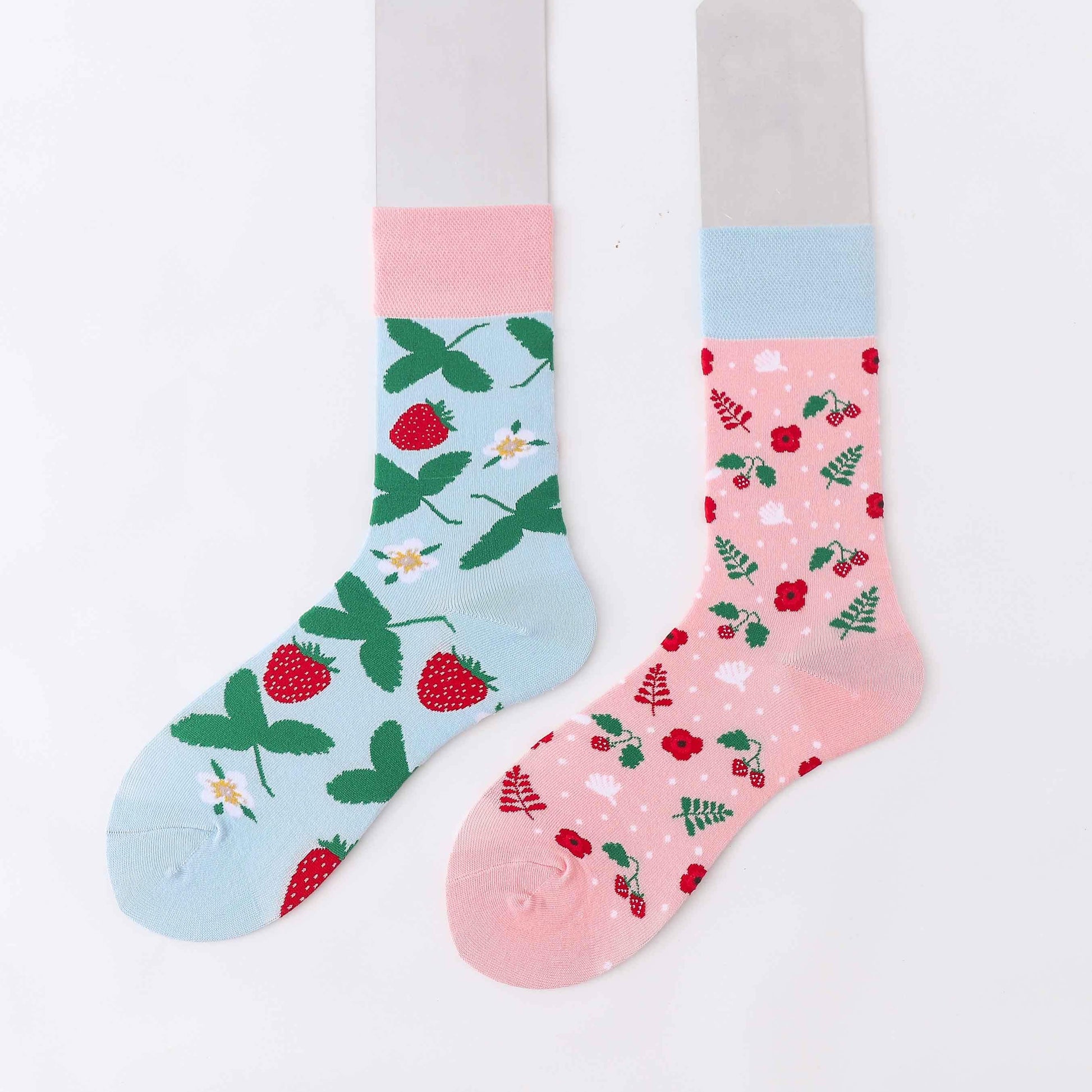 Fruit Print Novelty Socks - Berry - IVYPHANT